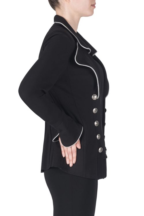 Joseph Ribkoff Black/Light Grey Jacket Style 183355