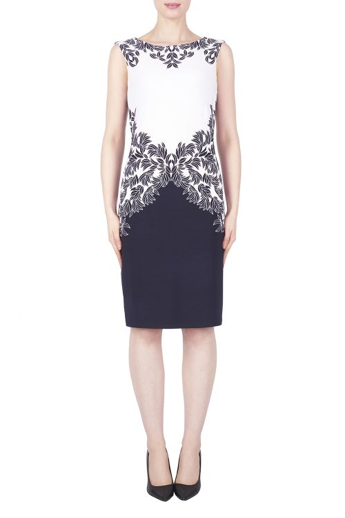 Joseph Ribkoff Navy/White Dress Style 183615