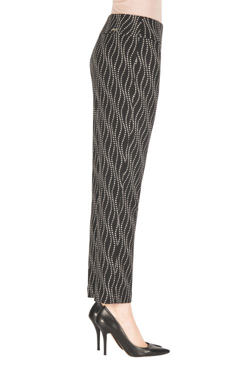 Joseph Ribkoff Black/Off-White Pant Style 183698