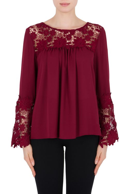 Joseph Ribkoff Cranberry Top Style 184251