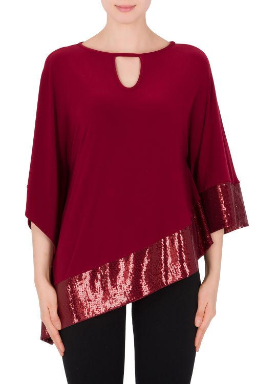 Joseph Ribkoff Cranberry Top Style 184416