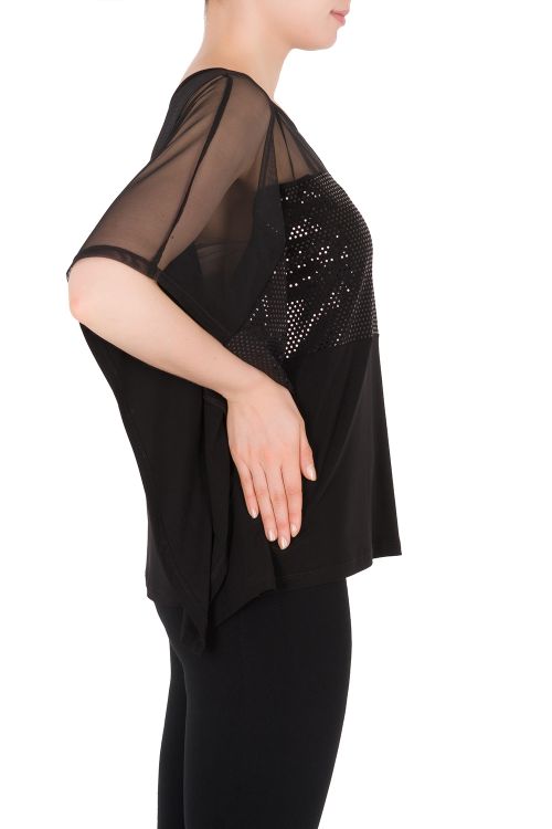 Joseph Ribkoff Black/Black Top Style 184421