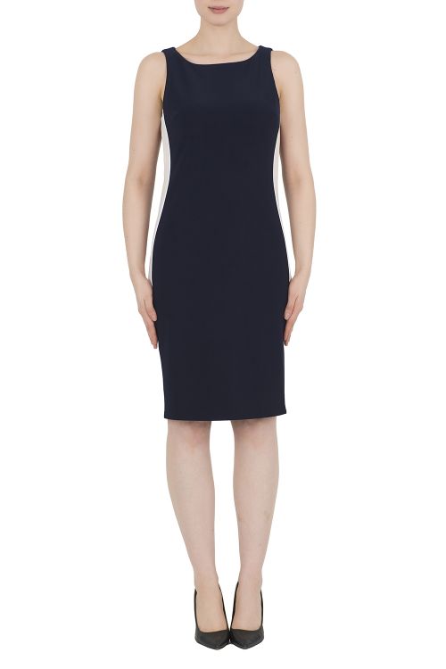 Joseph Ribkoff Midnight Blue/Multi Dress Style 191031