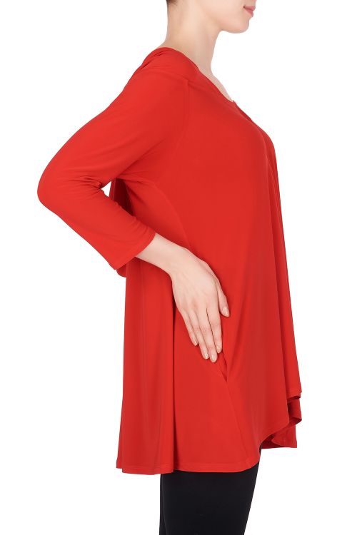 Joseph Ribkoff Lipstick Red Top Style 191078