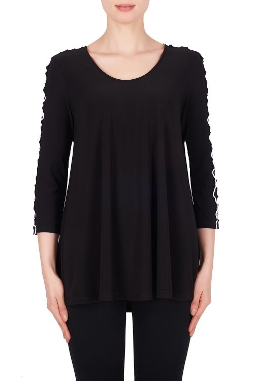 Joseph Ribkoff Black/White Top Style 191139