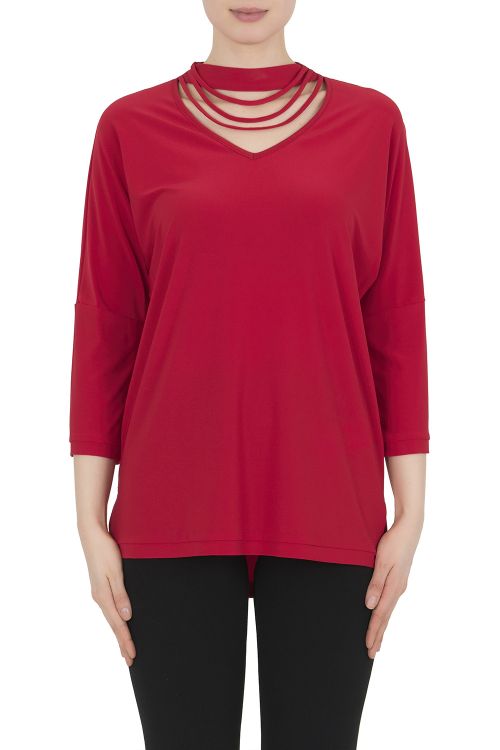 Joseph Ribkoff Lipstick Lipstick Red Top Style 191140