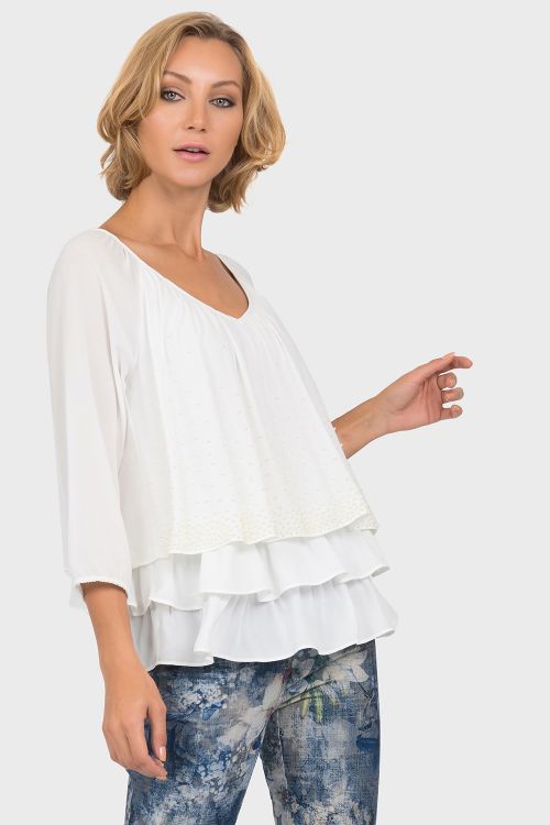 Joseph Ribkoff Off-White Top Style 191247