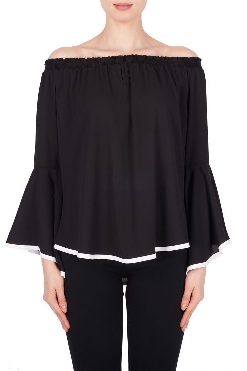 Joseph Ribkoff Black/Off-White Top Style 191256