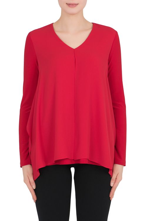 Joseph Ribkoff Lipstick Red Top Style 191260