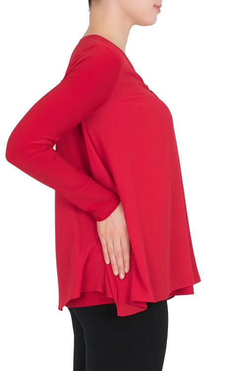 Joseph Ribkoff Lipstick Red Top Style 191260