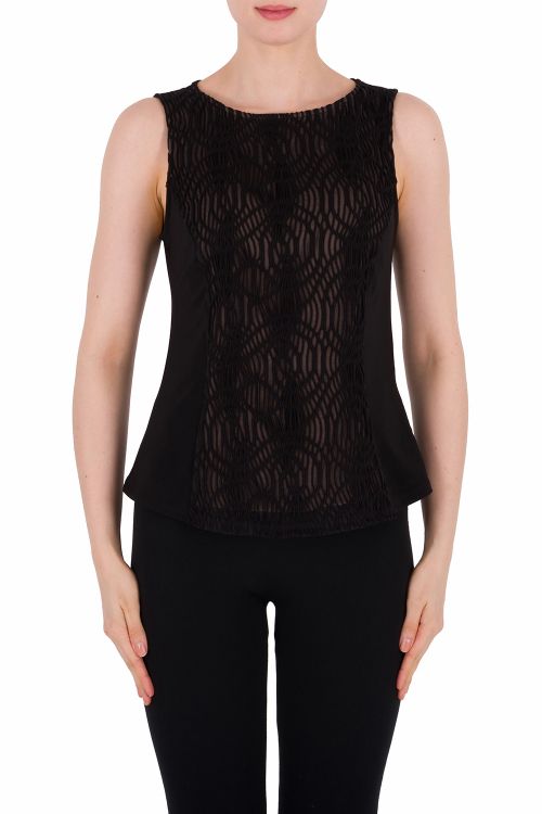 Joseph Ribkoff Black/Nude Cami Style 191445