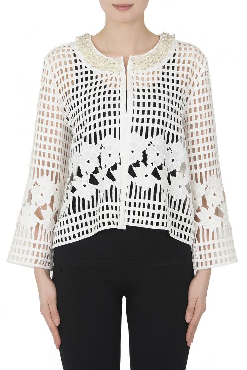 Joseph Ribkoff White Jacket Style 191528