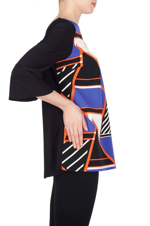 Joseph Ribkoff Black/Multi Tunic Style 191655