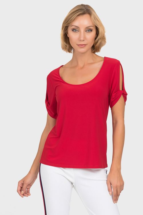 Joseph Ribkoff Red Top Style 192136