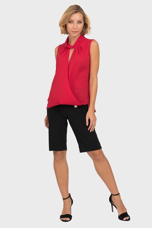 Joseph Ribkoff Lipstick Red Top Style 192259