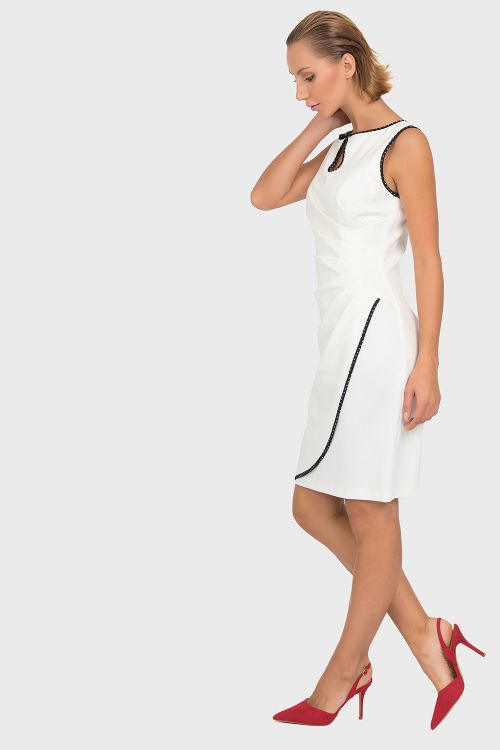 Joseph Ribkoff Vanilla/Black Dress Style 192377