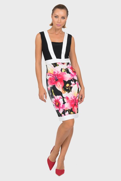 Joseph Ribkoff Dress Black/Multi Style 192642