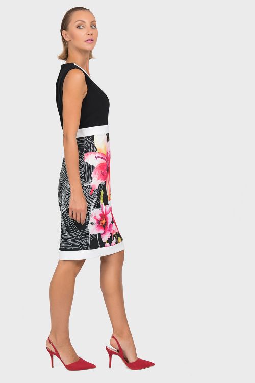 Joseph Ribkoff Dress Black/Multi Style 192642