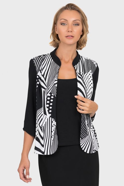 Joseph Ribkoff Black/White Top Style 192820