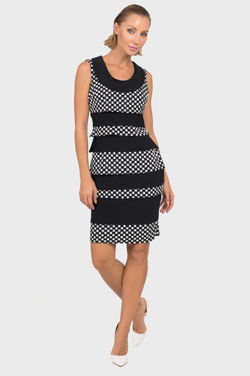 Joseph Ribkoff Black/White Dress Style 192844