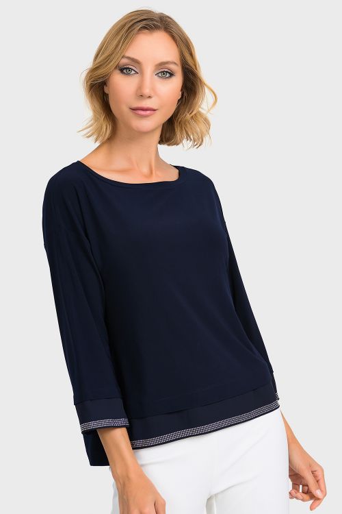 Joseph Ribkoff Midnight Blue Top Style 193251