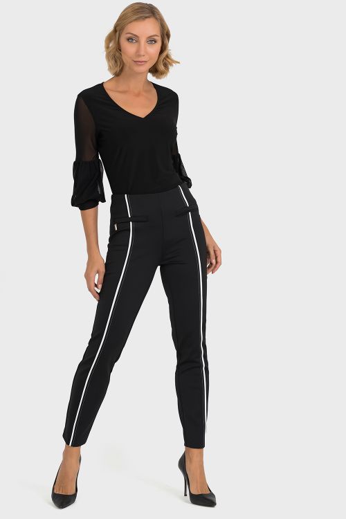 Joseph Ribkoff Black/White Pants Style 193467 