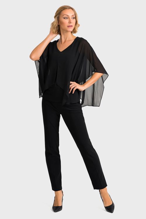 Joseph Ribkoff Black Blouse Style 194231