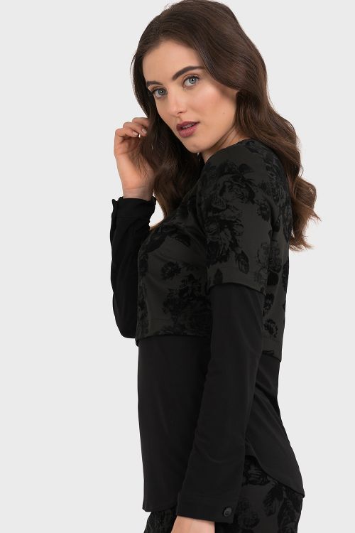 Joseph Ribkoff Black Top Style 194584