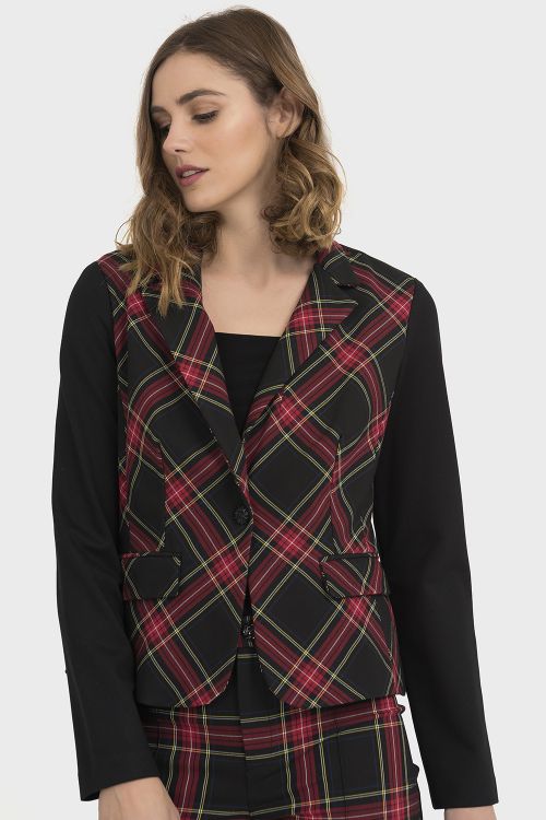 Joseph Ribkoff Black/Multi Jacket Style 194660