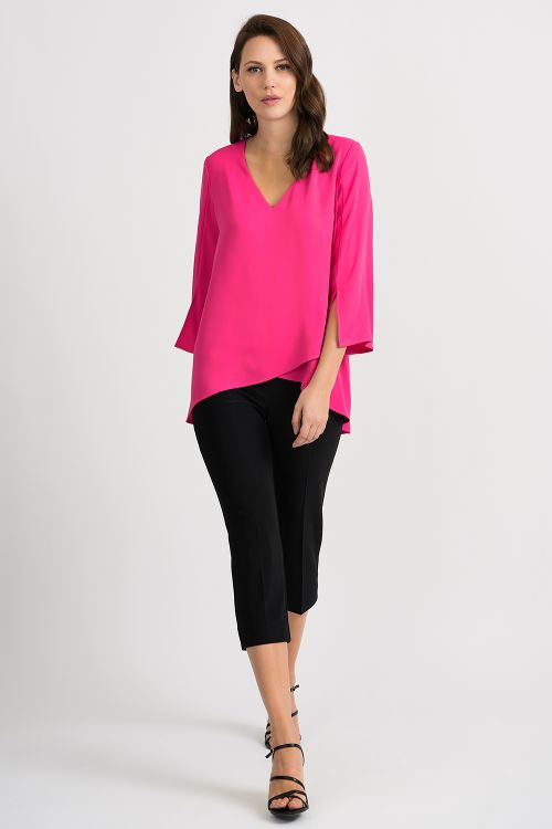 Joseph Ribkoff Hyper Pink Top Style 201085