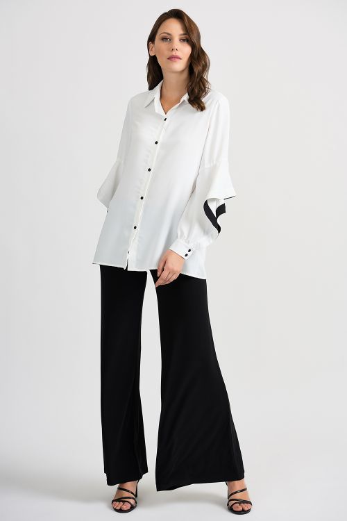 Joseph Ribkoff Vanilla/Black Blouse Style 201148