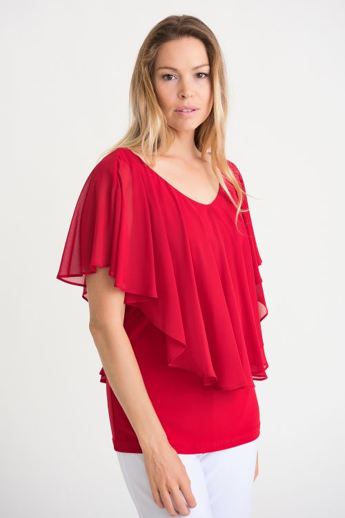 Joseph Ribkoff Red Top Style 201158