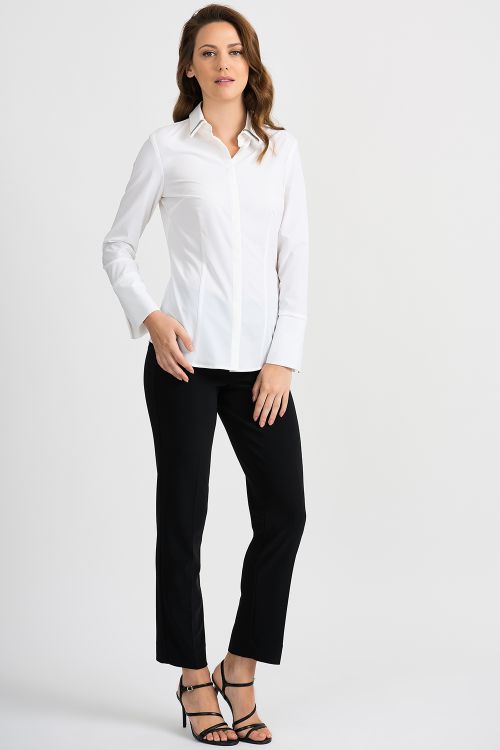 Joseph Ribkoff White Blouse Style 201159