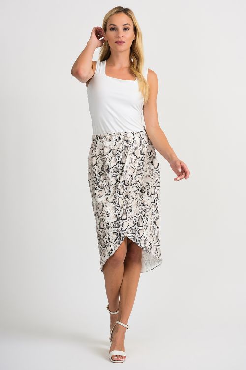 Joseph Ribkoff Beige/Black Skirt Style 201204