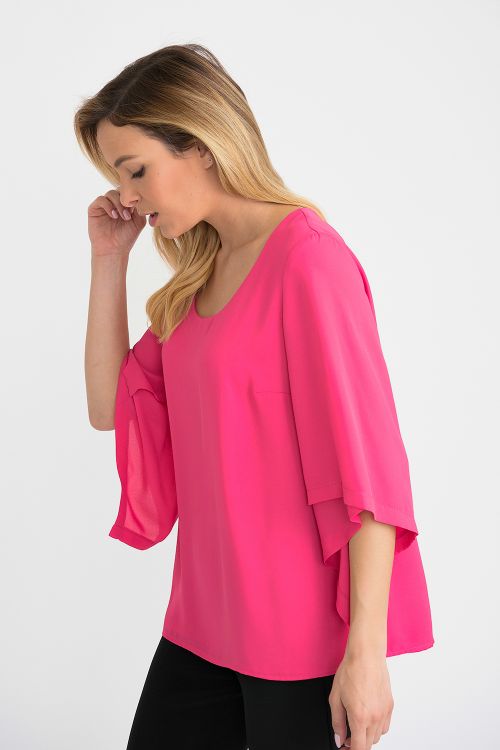 Joseph Ribkoff Hyper Pink Top Style 201242