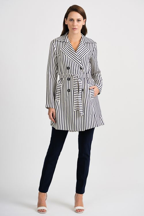 Joseph Ribkoff Navy/Off-White Coat Style 201253