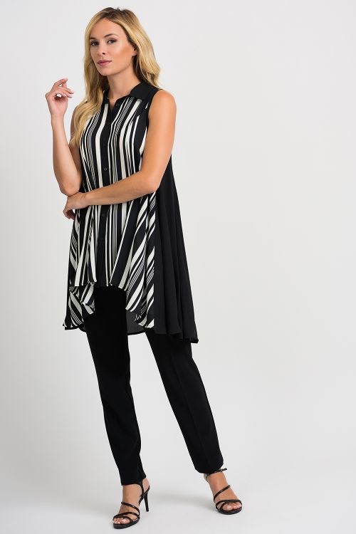 Joseph Ribkoff Black/Vanilla Tunic Style 201278