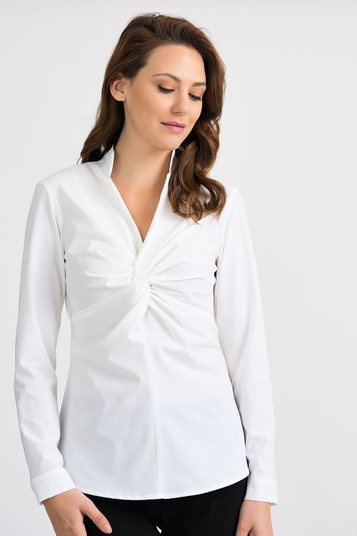 Joseph Ribkoff White Blouse Style 201281