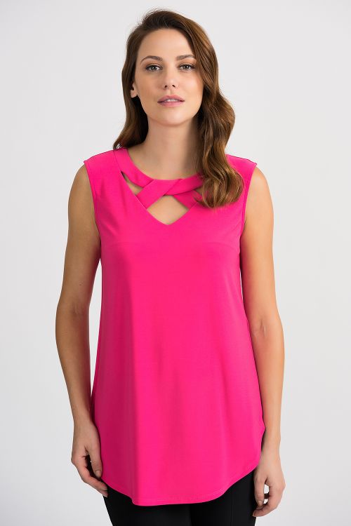 Joseph Ribkoff Hyper Pink Tunic Style 201284