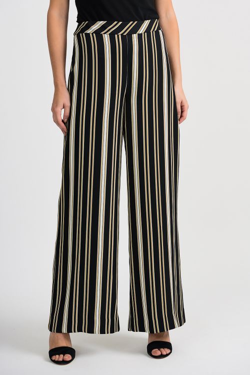 Joseph Ribkoff Black/White/Gold Pants Style 201311