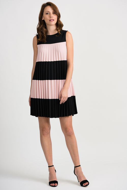 Joseph Ribkoff Black/Rose Dress Style 201402