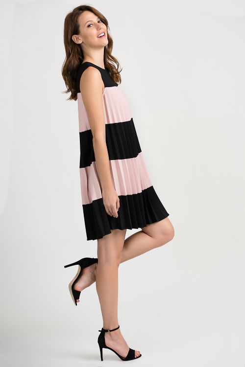 Joseph Ribkoff Black/Rose Dress Style 201402