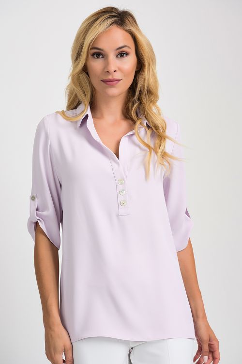 Joseph Ribkoff Lavender Fog Top Style 201412