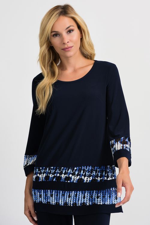 Joseph Ribkoff Blue/Black Tunic Style 201458