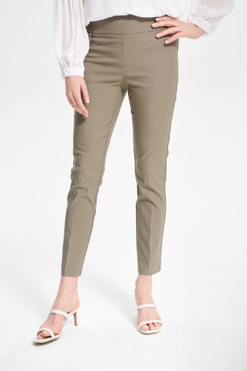 Joseph Ribkoff Eucalyptus Pleated Cropped Pants Style 201483