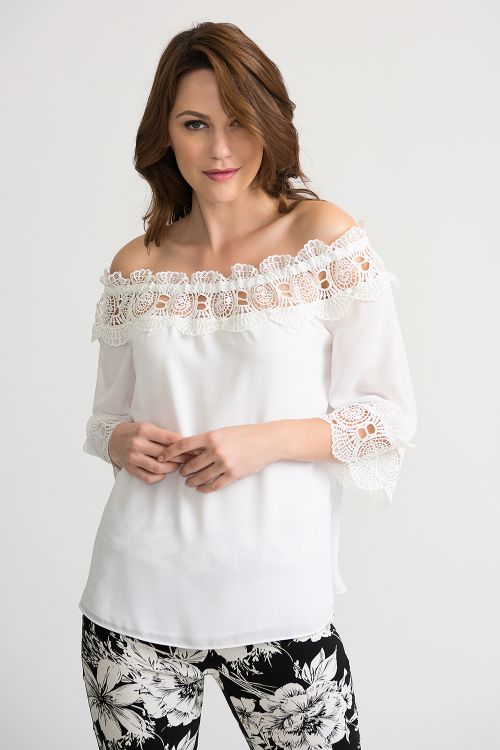 Joseph Ribkoff Off White Top Style 202090