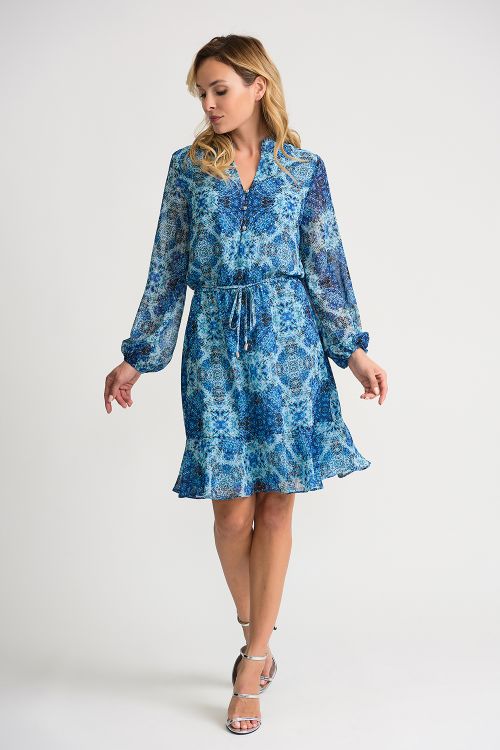 Joseph Ribkoff Blue/Multi Dress Style 202118