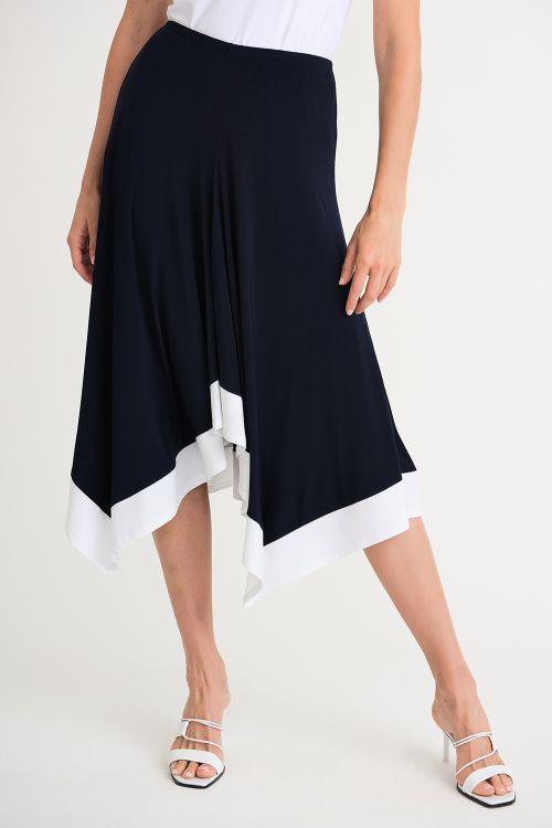 Joseph Ribkoff Midnight/Vanilla Skirt Style 202156