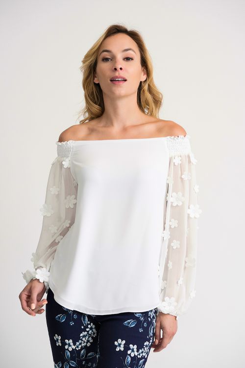 Joseph Ribkoff Off-White Top Style 202163