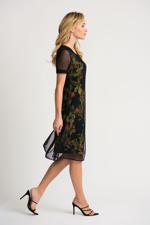 Joseph Ribkoff Black/Mutli Dress Style 202291